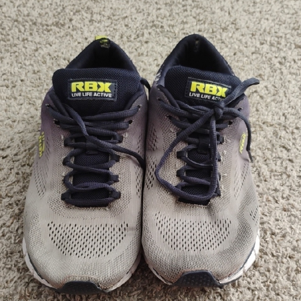 RBX Gray Athletic Running Shoes with Breathable Mesh